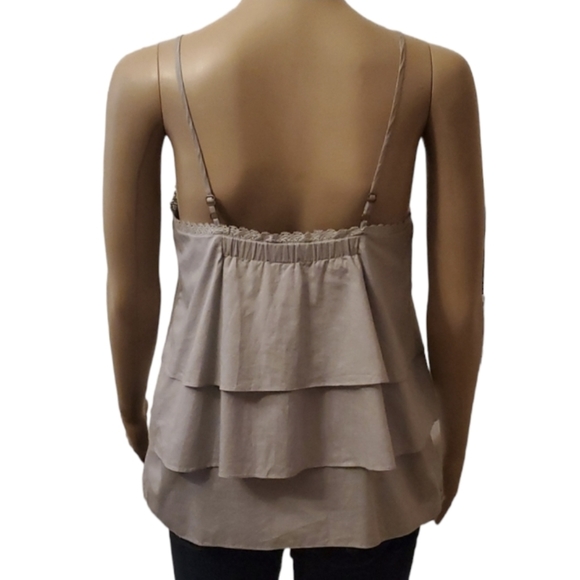 7 For All Mankind 7FAMK Blue Ruffled Sleeveless Blouse XS - Picture 5 of 7